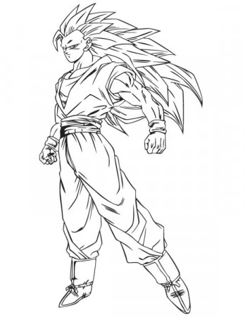 Coloring Page Dragon Ball Z Goku | Dragon ball goku, Goku drawing, Anime  dragon ball goku