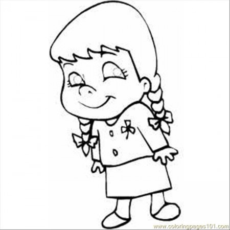 Smiling Little Girl Coloring Page for Kids - Free Emotions Printable Coloring  Pages Online for Kids - ColoringPages101.com | Coloring Pages for Kids