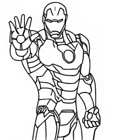 Coloring page Fortnite - Marvel : Iron Man 11