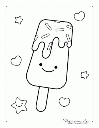 Free Cute Kawaii Coloring Pages for Kids