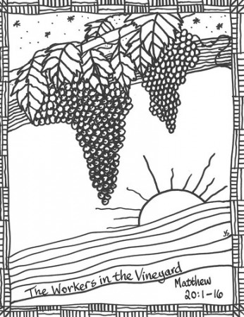 Vineyard parable coloring page ...