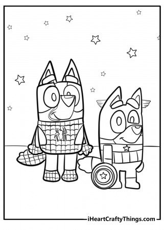 55 Bluey Coloring Pages Updated 2024 ...