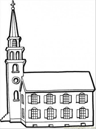 4 Best Images of Printable Church Pictures To Color - Coloring ...