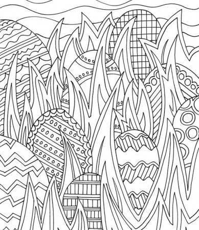 Adult Coloring Pages Easter
