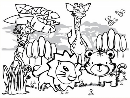 20+ Free Printable Animals Coloring Pages - EverFreeColoring.com