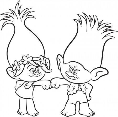 Trolls Coloring Pages Branch Outstanding Picture Inspirations Sheet Poppy  Page Bridget Girl Free Kids – Approachingtheelephant