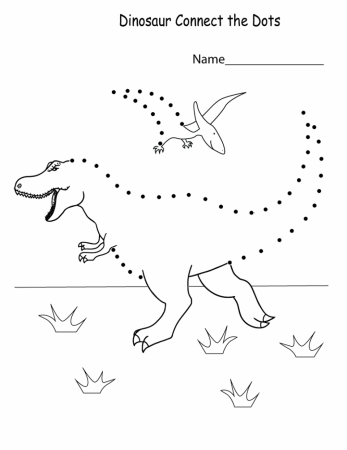 Dinosaur Dot to Dot