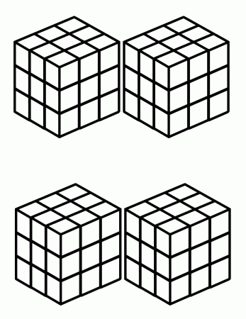 Rubik's cube coloring pages | Coloring pages to download and print