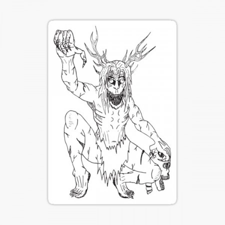 Wendigo Monster Stickers | Redbubble