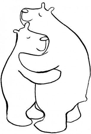 Bear Hug Coloring Page | Bear paw quilt, Bear coloring pages, Coloring pages