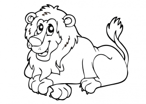 Lion - Free printable Coloring pages for kids
