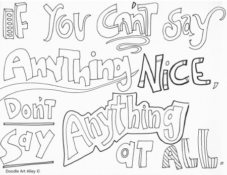 No Bullying Coloring Pages - Classroom Doodles