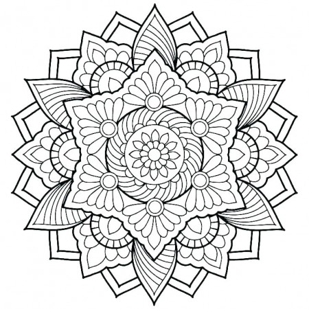 Mandala Color Pages Printable Intricate Mandala Coloring Pages By ...