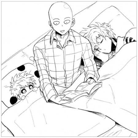 One-Punch Man Coloring Pages | DrawingInsider