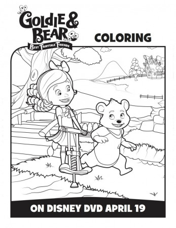 Disney Goldie & Bear Best Fairytale Friends Coloring Page | Mama ...