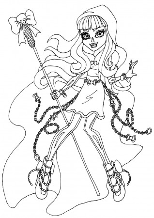 13 monster high coloring pages printable - Print Color Craft