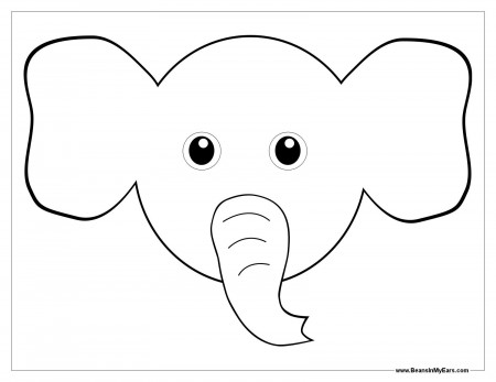 7 Pics of Elephant Face Coloring Page - Elephant Ears Coloring ...