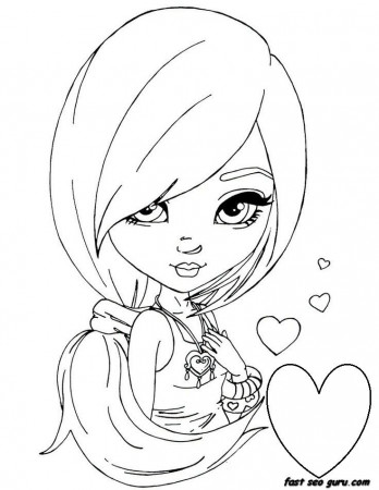 Printable Coloring Pages For Girls - gameshacksfree