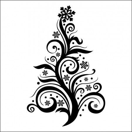 Best Photos of Christmas Tree Designs Drawing - Hand Drawn ...