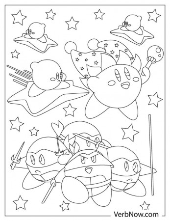 Free KIRBY Coloring Pages & Book for Download (Printable PDF) - VerbNow