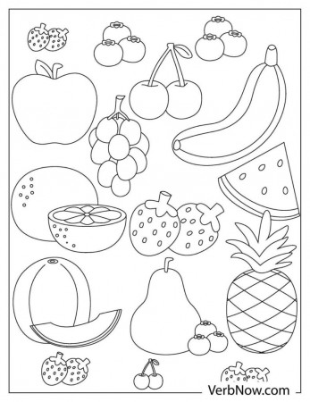 Free FRUIT Coloring Pages & Book for ...