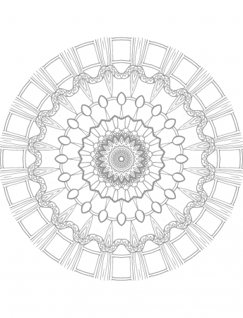 Mandala Coloring Page - Free vector graphic on Pixabay