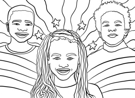 Coloring page: Black is beautiful | The Gazette
