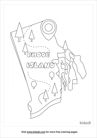 Rhode Island Map Coloring Pages | Free World-geography-and-flags Coloring  Pages | Kidadl