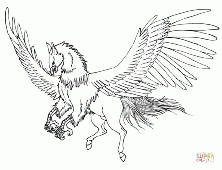 Isei the Hippogriff coloring page | Free Printable Coloring Pages