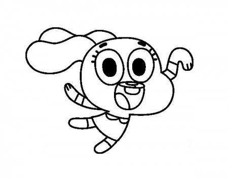 Coloring Pages Gumball & Darwin 1