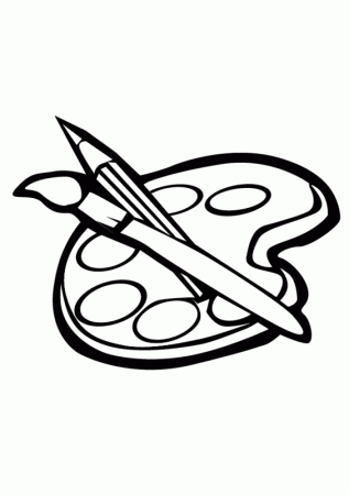 Drawing Painter #104306 (Jobs) – Printable coloring pages