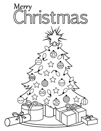 Christmas Coloring Page Merry Christmas Coloring Sheet | Etsy New Zealand
