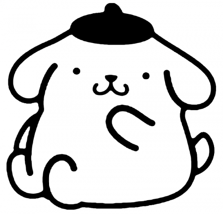 Pompompurin Coloring Pages - Sanrio Coloring Pages - Coloring Pages For  Kids And Adults