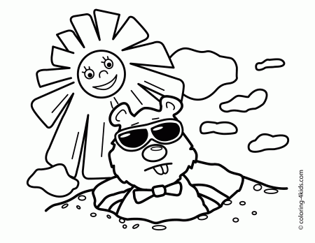 Groundhog Coloring Page (19 Pictures) - Colorine.net | 9606