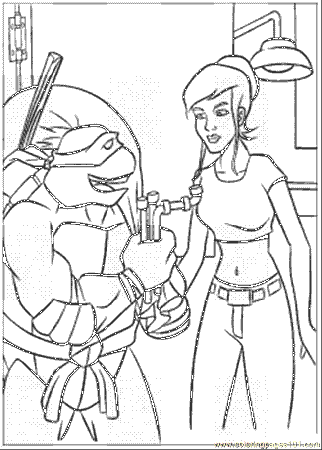April Ninja Turtles Coloring Pages - Coloring Pages For All Ages