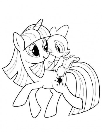 coloring : Twilight Coloring Pages Fresh My Little Pony Twilight Sparkle  And Spike Coloring Page My Twilight Coloring Pages ~ queens