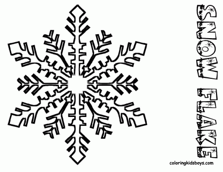 Snowflake Coloring Pages Printable Snowflake Coloring Pages ...