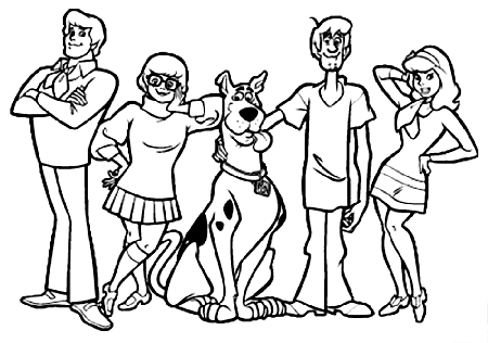 Printable Coloring Pages Of Scooby Doo - High Quality Coloring Pages