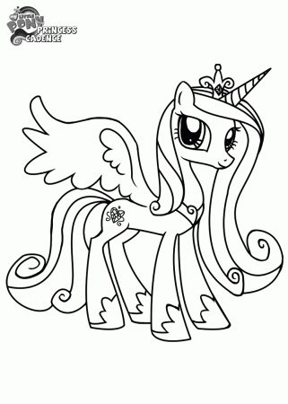 Princess Cadence Coloring Pages - Coloring Labs