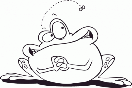 Cute Frog - Coloring Pages for Kids and for Adults