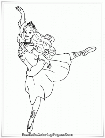 barbie in the 12 dancing princesses coloring pages - Clip Art Library