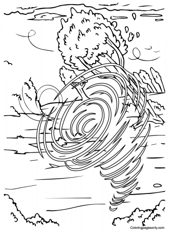 Images Tornado Coloring Pages - Tornado Coloring Pages - Coloring Pages For  Kids And Adults