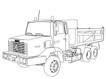 Truck Coloring Pages | Wecoloringpage