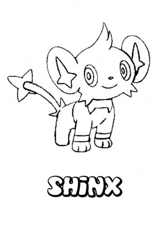 Shinx The Electric Pokemon Character Coloring Pages Also Sheets ...