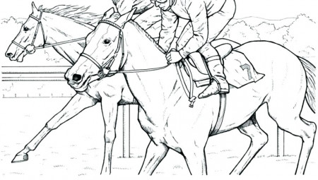 Show Jumping Horse Coloring Pages at GetDrawings.com | Free ...