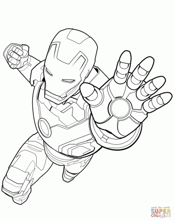 Avengers Iron Man coloring page | Free Printable Coloring Pages