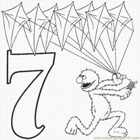 Numbers Coloring Pages 7 Lrg Coloring Page - Free Numbers Coloring ...