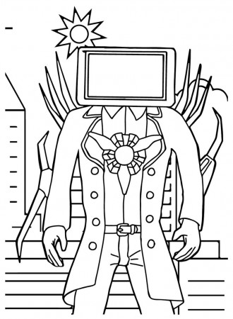 Titan TV Man Coloring Pages - Coloring ...