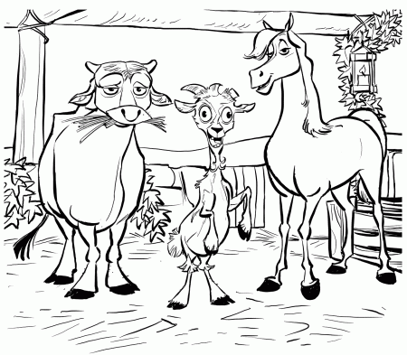 Stable Animals Coloring Pages - Get Coloring Pages