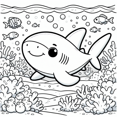 Baby Shark Coloring Pages – Custom ...